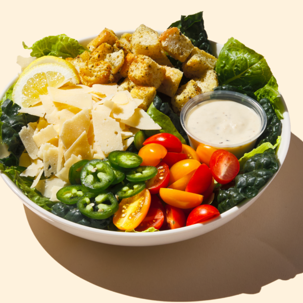 Spicy + Kale Caesar Salad